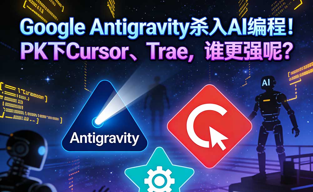 Google Antigravity杀入AI编程!PK下Cursor、Trae,谁更强呢? Google Antigravity杀入AI编程!PK下Cursor、Trae,谁更强呢?