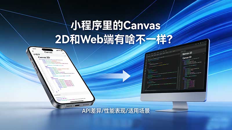 小程序里的Canvas 2D和Web端有啥不一样? 小程序里的Canvas 2D和Web端有啥不一样?