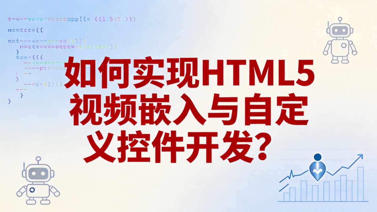 如何实现HTML5视频嵌入与自定义控件开发? 如何实现HTML5视频嵌入与自定义控件开发