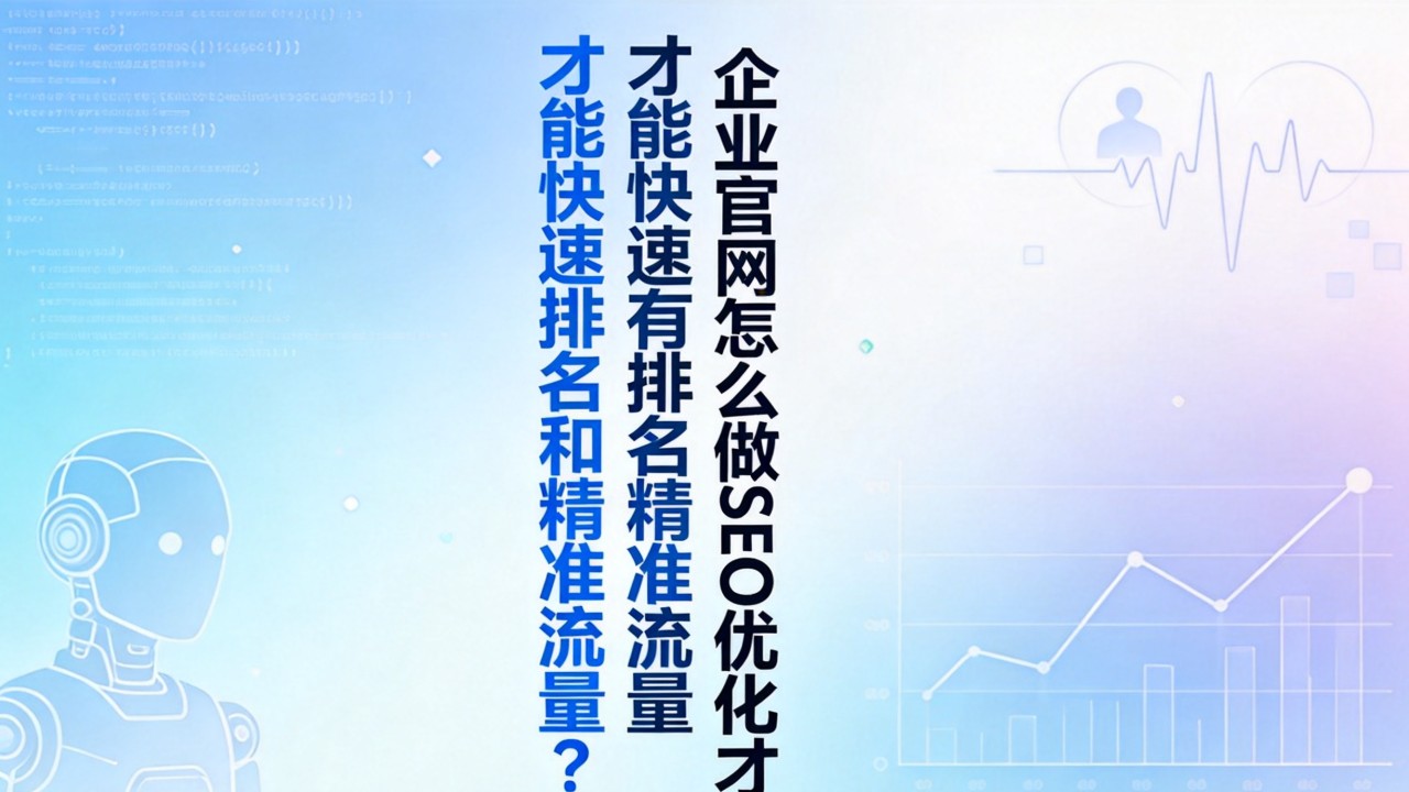 企业官网怎么做SEO优化才能快速有排名和精准流量? 企业官网怎么做SEO优化才能快速有排名和精准流量