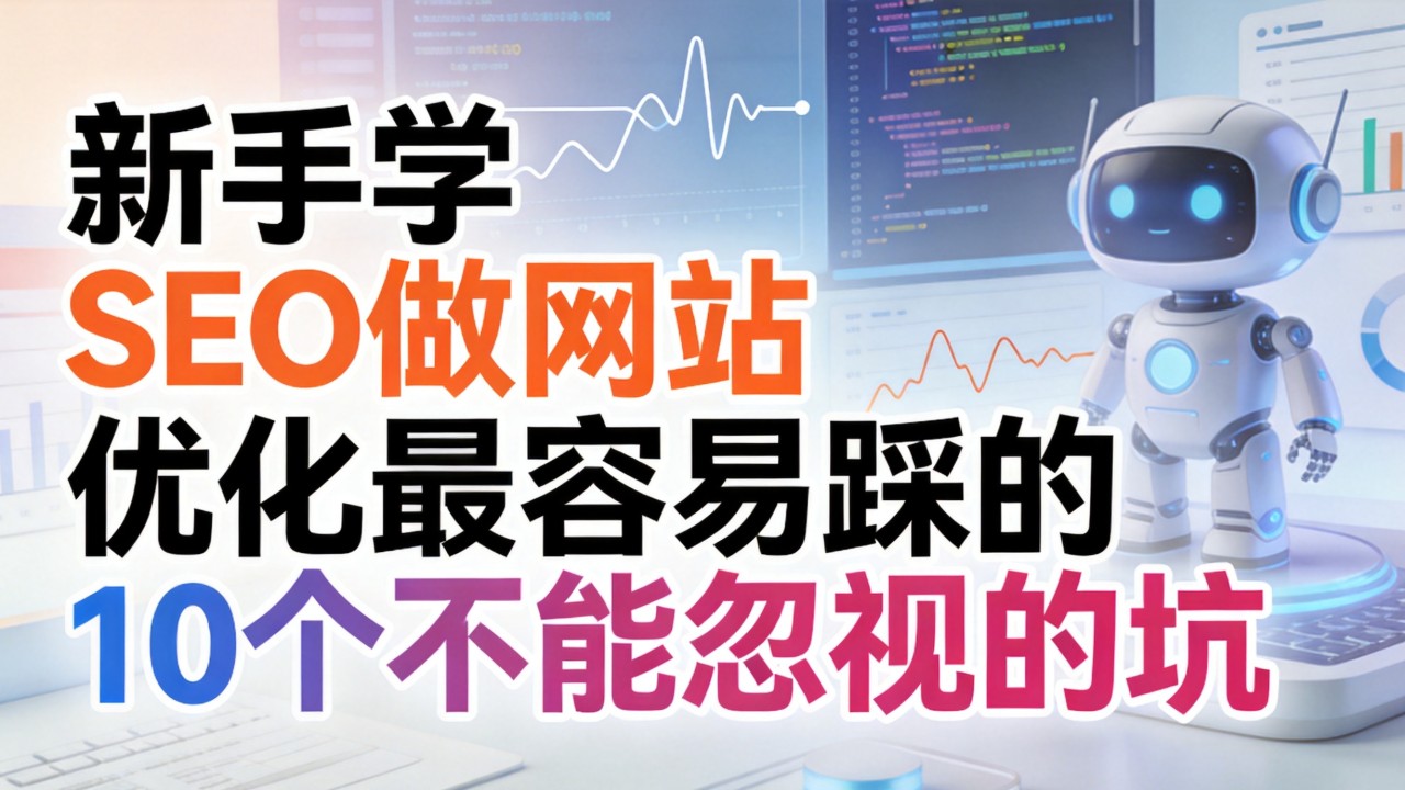 新手学SEO做网站优化,最容易踩哪10个不能忽视的坑? 最容易踩哪10个不能忽视的坑