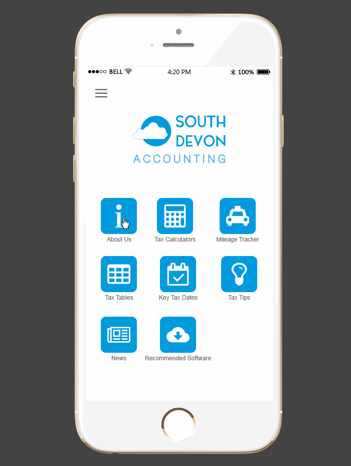 服务类App原型制作分享-South Devon Accounting
