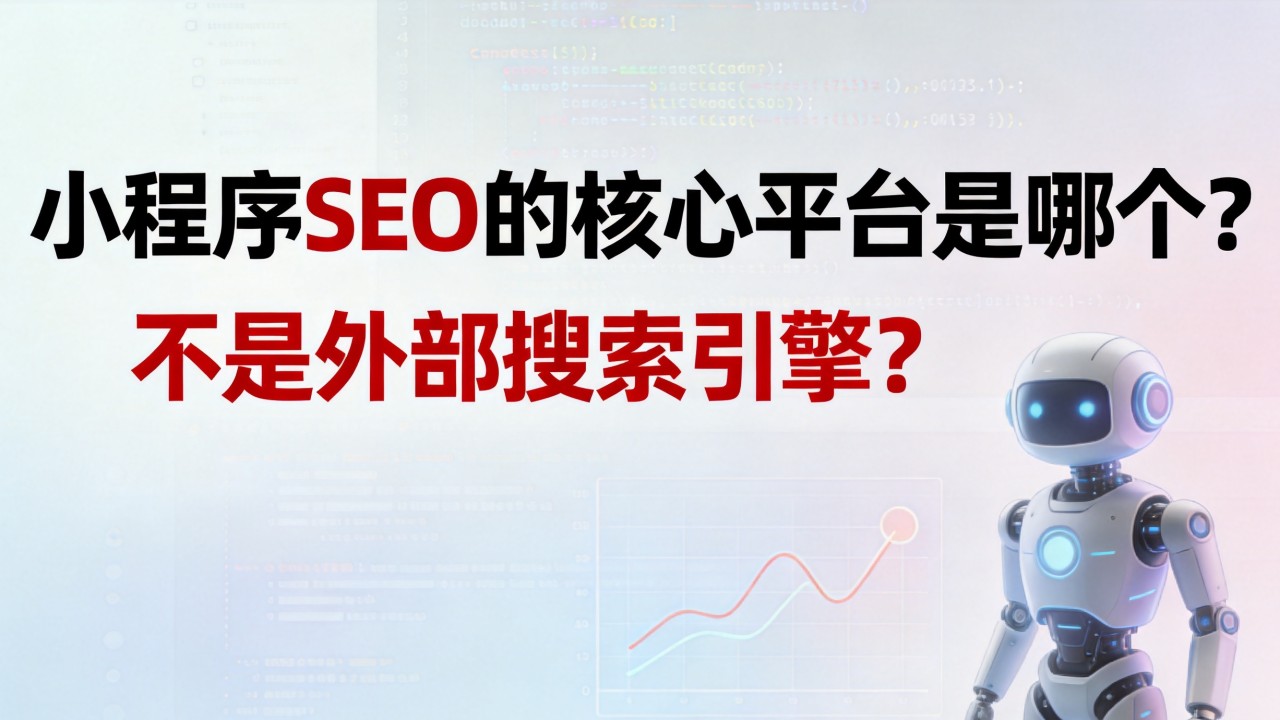 小程序SEO的核心平台是哪个？不是外部搜索引擎？
