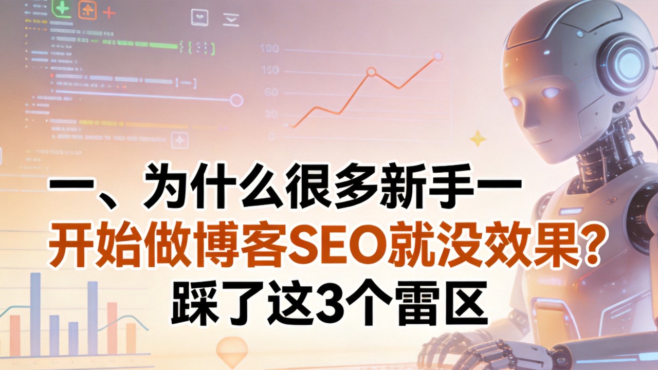 为什么很多新手一开始做博客SEO就没效果