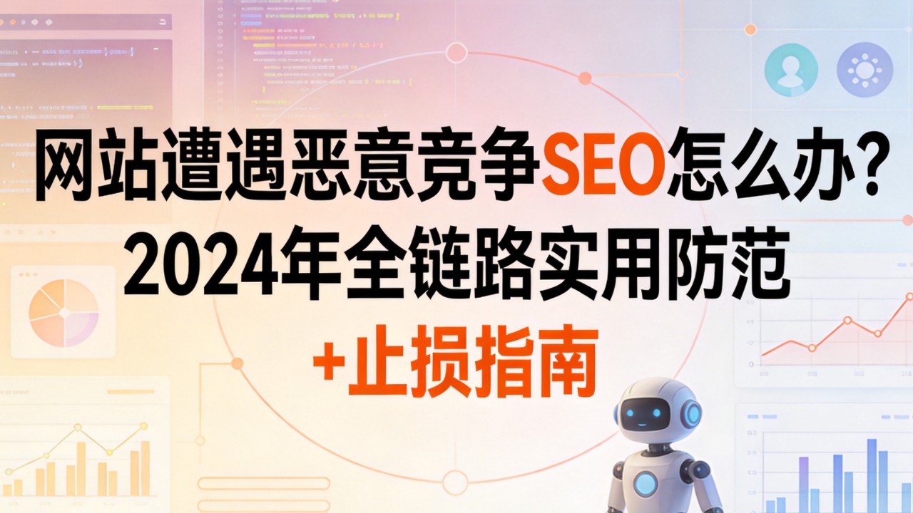 网站遭遇恶意竞争SEO怎么办？2024年全链路实用防范+止损指南