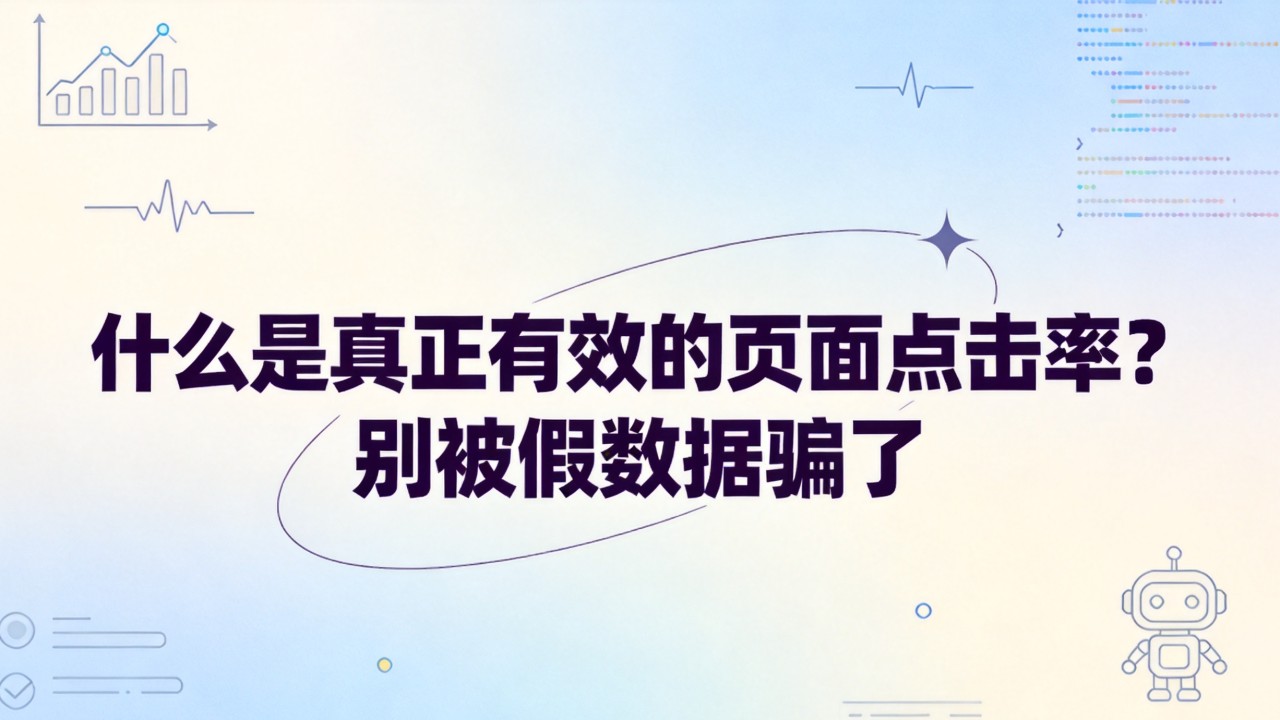 什么是真正有效的页面点击率