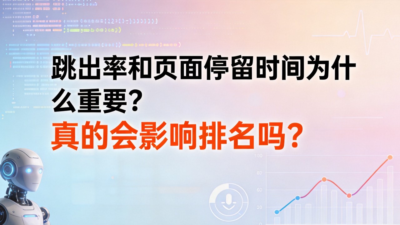 跳出率和页面停留时间为什么重要