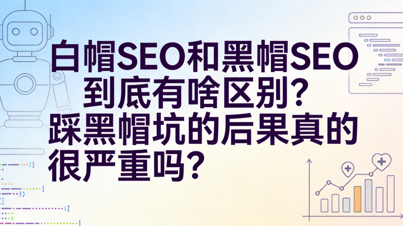 白帽SEO和黑帽SEO到底有啥区别